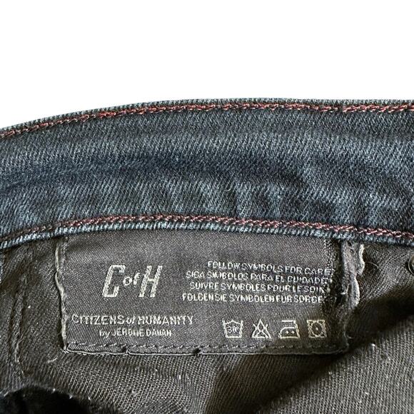 Citizens of Humanity Womens Elson Mid Rise Straight Leg Jeans Dark Blue 29 USA - Picture 13 of 14